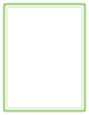Green Rounded Concentric Line Border