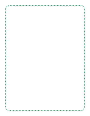 Green Rounded Thin Dotted Line Border