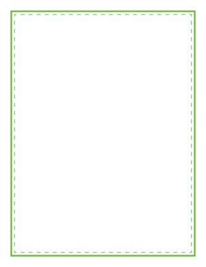 Green Solid And Dashed Line Border
