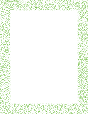 Green Squiggly Line Border