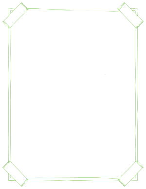 Green Taped Poster Border