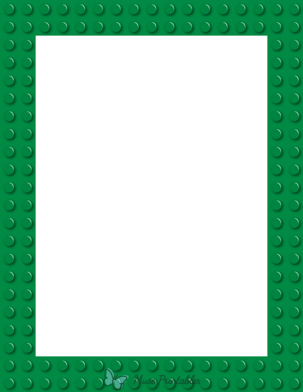 Green Toy Block Border