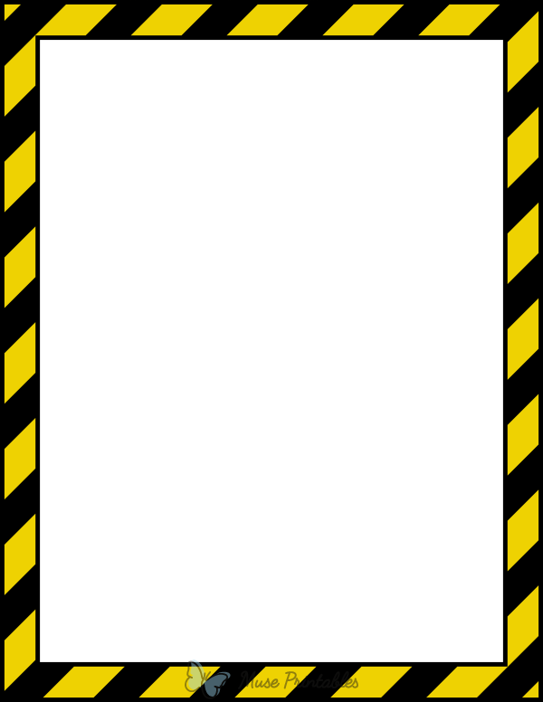 construction tape border