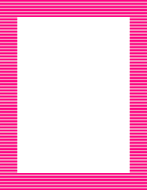 Hot Pink Mini Horizontal Striped Border