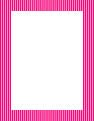 Hot Pink Mini Vertical Striped Border