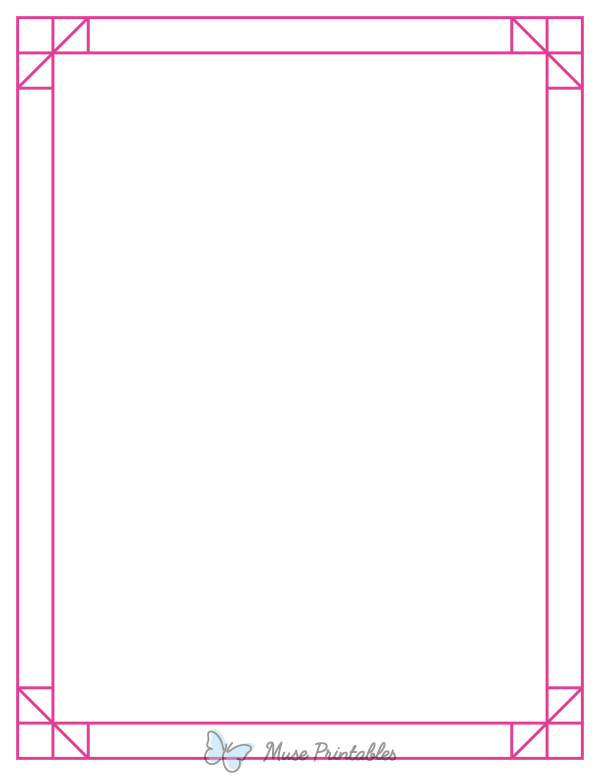 hot pink border design
