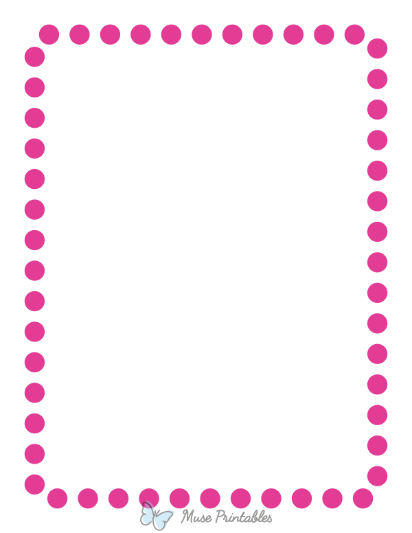 Hot Pink Polka Dot Border Clip Art Hot Pink Polka Dot Border Clip Art