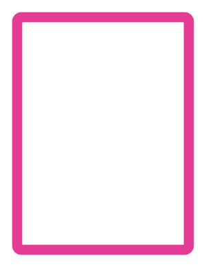 Hot Pink Rounded Thick Line Border
