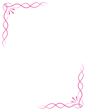 Hot Pink Simple Knot Border
