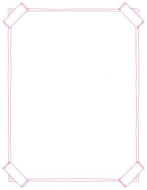 Hot Pink Taped Poster Border