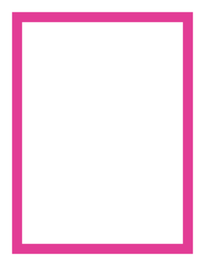 Hot Pink Thick Line Border