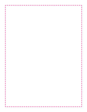 Hot Pink Thin Dashed Line Border