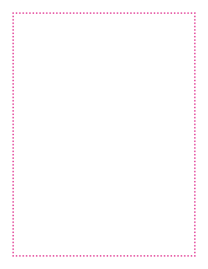 Hot Pink Thin Dotted Line Border