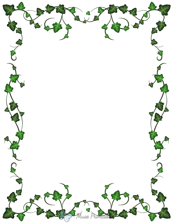 Printable Ivy Page Border