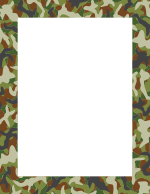 Jungle Camouflage Border