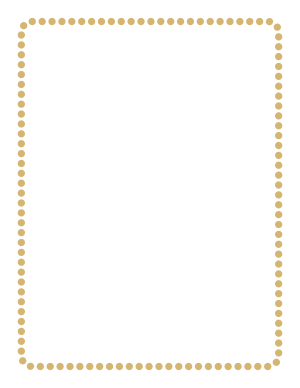 Printable Rose Gold Rounded Medium Dotted Line Page Border
