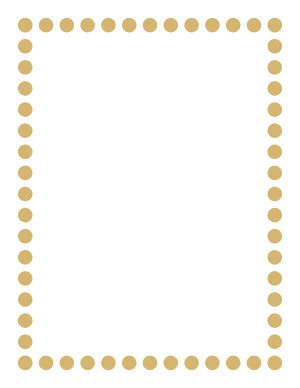 Printable Brown Thick Dotted Line Page Border