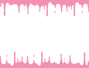 Landscape Pink Dripping Paint Border