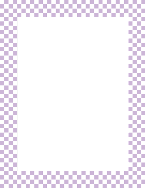 Lavender and White Mini Checkered Border