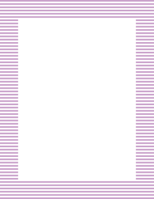 Lavender And White Mini Horizontal Striped Border