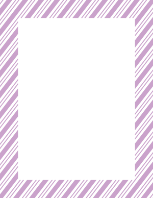 Lavender and White Peppermint Stripe Border