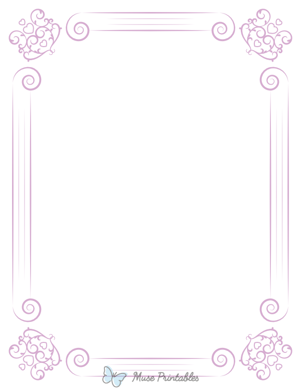 Lavender Classical Border