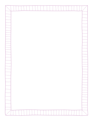 Lavender Doodle Frame Border