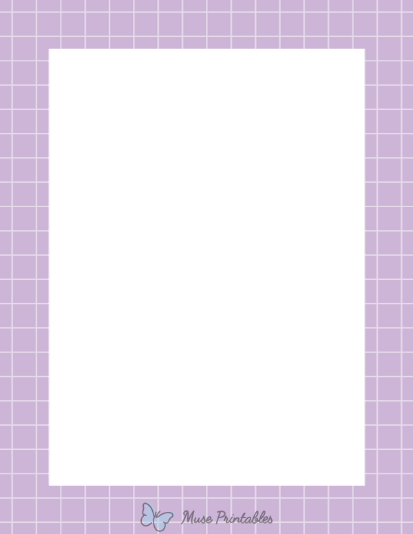 Lavender Graph Check Border