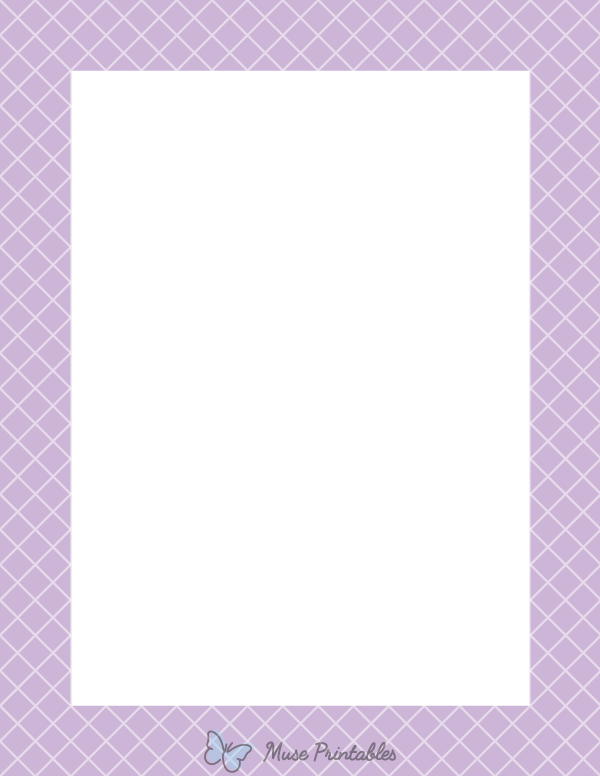 Lavender Lattice Border