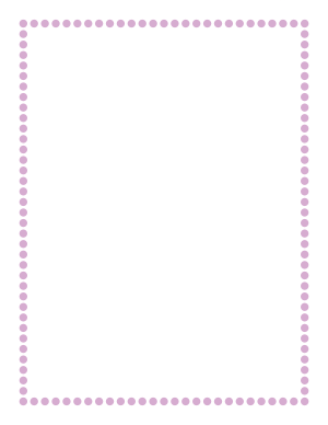 Lavender Medium Dotted Line Border