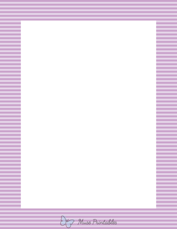 Lavender Mini Horizontal Striped Border