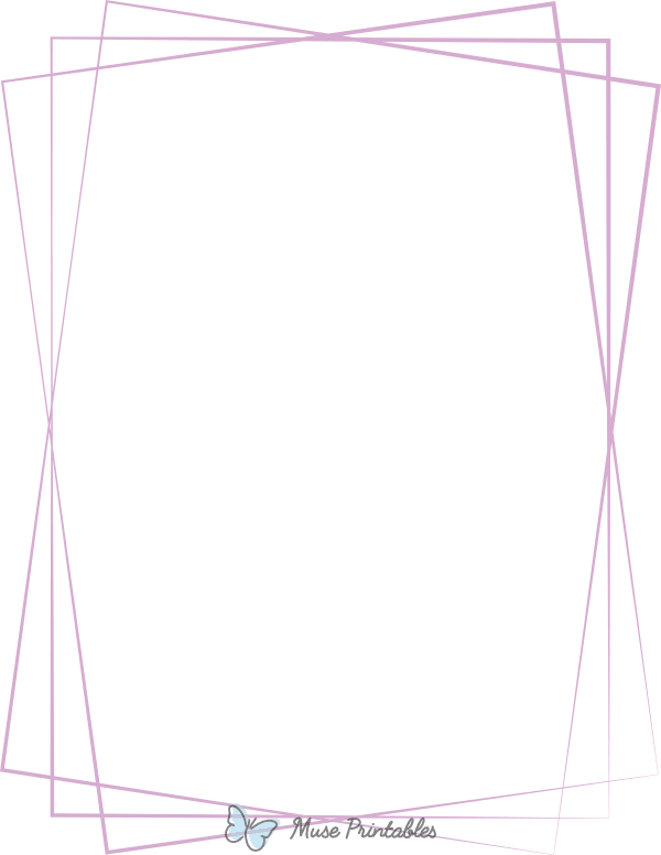 Lavender Overlapping Line Border