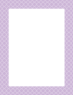 Lavender Quatrefoil Border