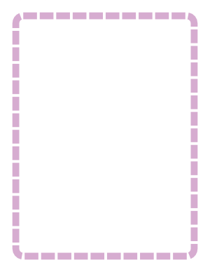 Lavender Rounded Thick Dashed Line Border