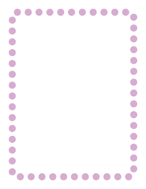 Lavender Rounded Thick Dotted Line Border
