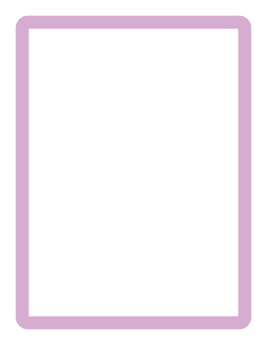Lavender Rounded Thick Line Border