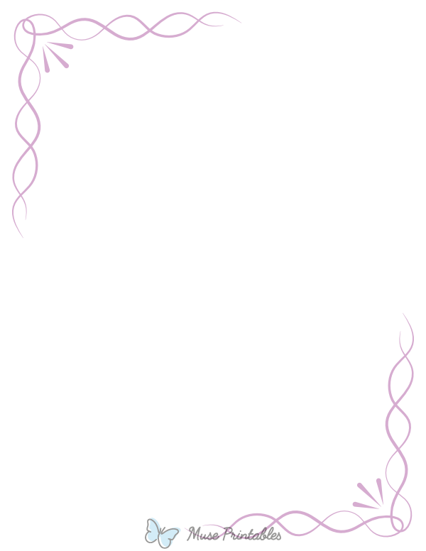 Lavender Simple Knot Border