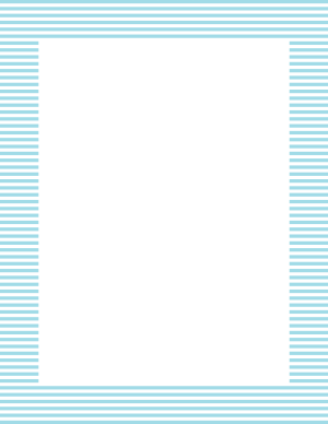 Light Blue And White Mini Horizontal Striped Border