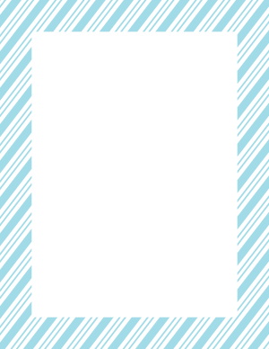 Light Blue and White Peppermint Stripe Border