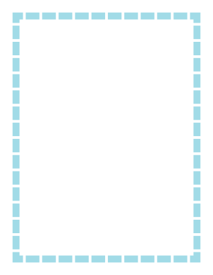 Light Blue Thick Dashed Line Border