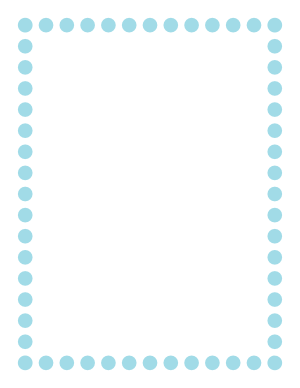 Light Blue Thick Dotted Line Border