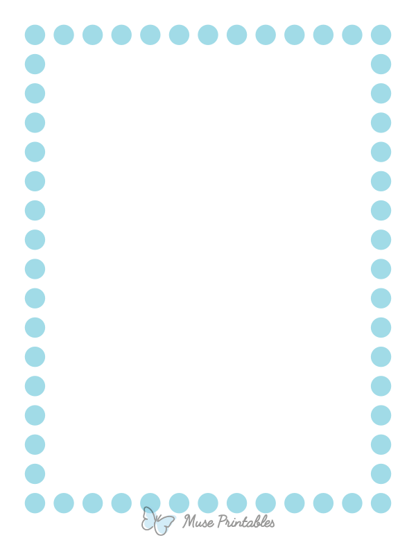 Light Blue Thick Dotted Line Border