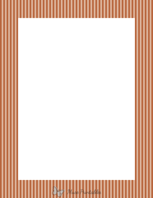 Light Brown Mini Vertical Striped Border
