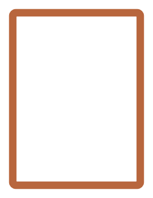 Light Brown Rounded Thick Line Border