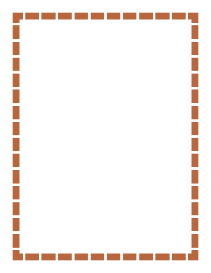 Light Brown Thick Dashed Line Border