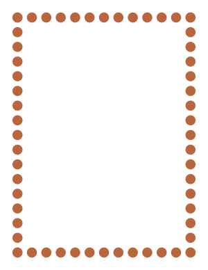 Light Brown Thick Dotted Line Border