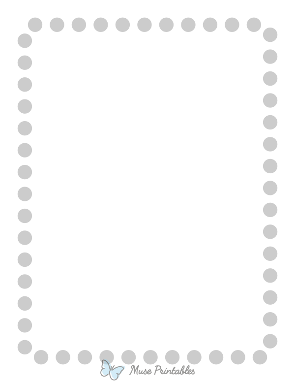 Light Gray Rounded Thick Dotted Line Border