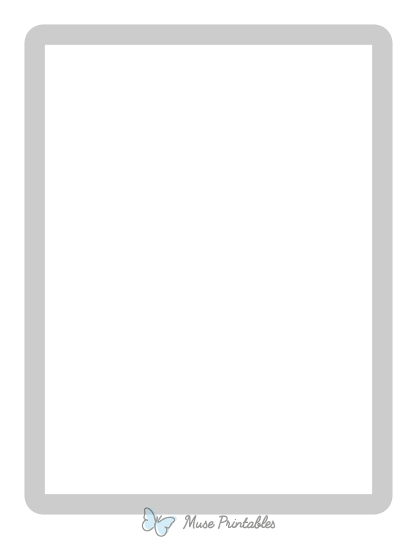 Light Gray Rounded Thick Line Border
