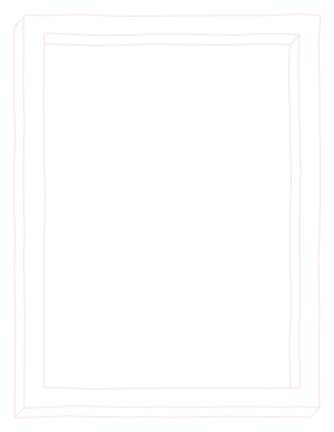 Light Pink 3d Doodle Frame Border