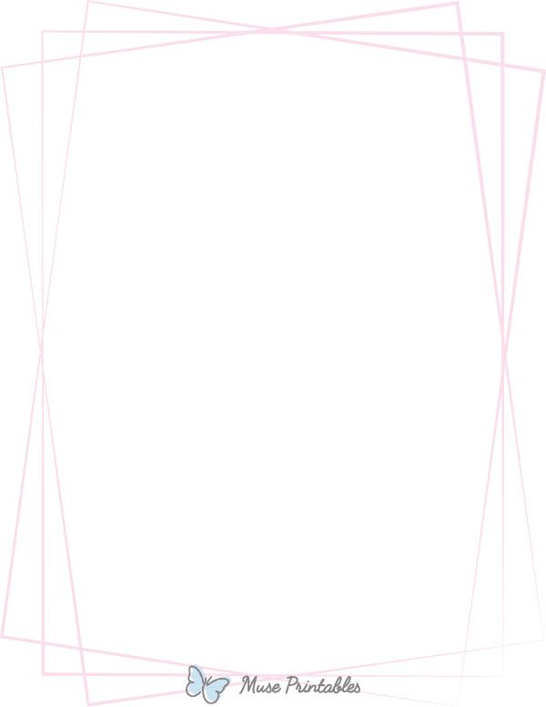 Light Pink Overlapping Line Border